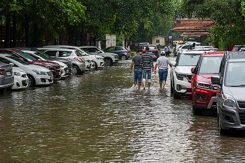 Delhi Weather: Waterlogging at Income Tax Office